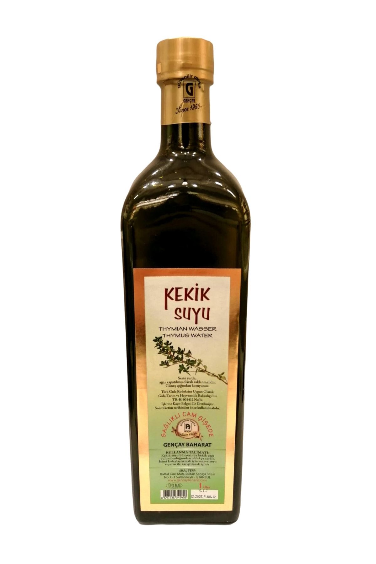 Gençay Kekik Suyu 1 Litre