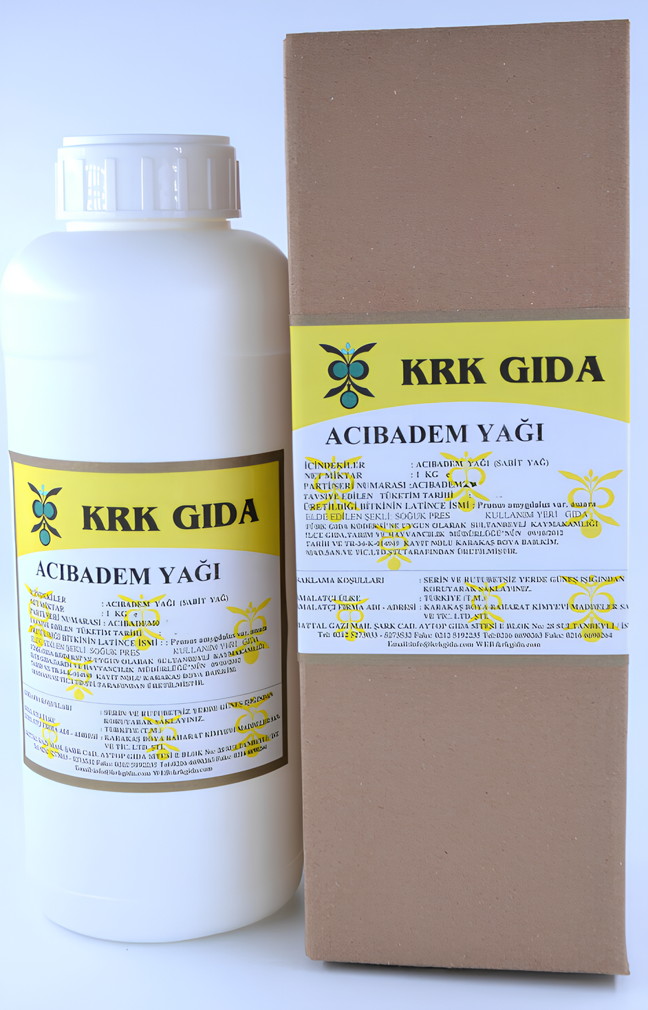Krk Acı Badem Yağı 1 Kg