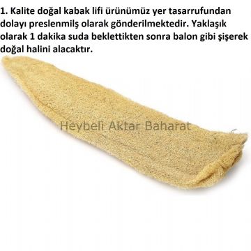 Doğal Ham Kabak Lifi (60-70 Cm) Mutfak Banyo Doğal Kese Kabak Kesesi