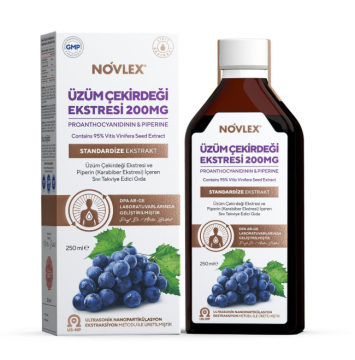 Novlex  Üzüm Çekirdeği ve Piperin Ekstraktı (Ekstresi) 250ml