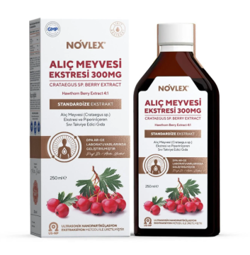 Novlex Alıç Meyve (Hawthorn Berry) ve Piperin Ekstraktı (Ekstresi) 250ml