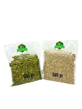 Çiğ Kabak Çekirdeği Içi 500 gr Çiğ Ay Çekirdeği Içi 500 gr 2'li Set (Vakumlu Ambalaj)