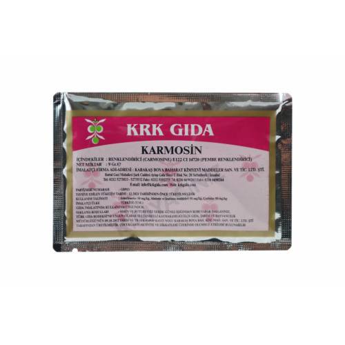 Krk Gıda Pembe Gıda Boyası 9 gr E122