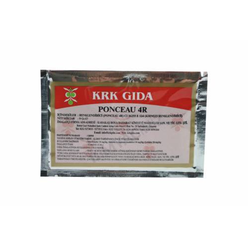 Krk Gıda (Ponceau 4R) Kırmızı Gıda Boyası 9 gr E124